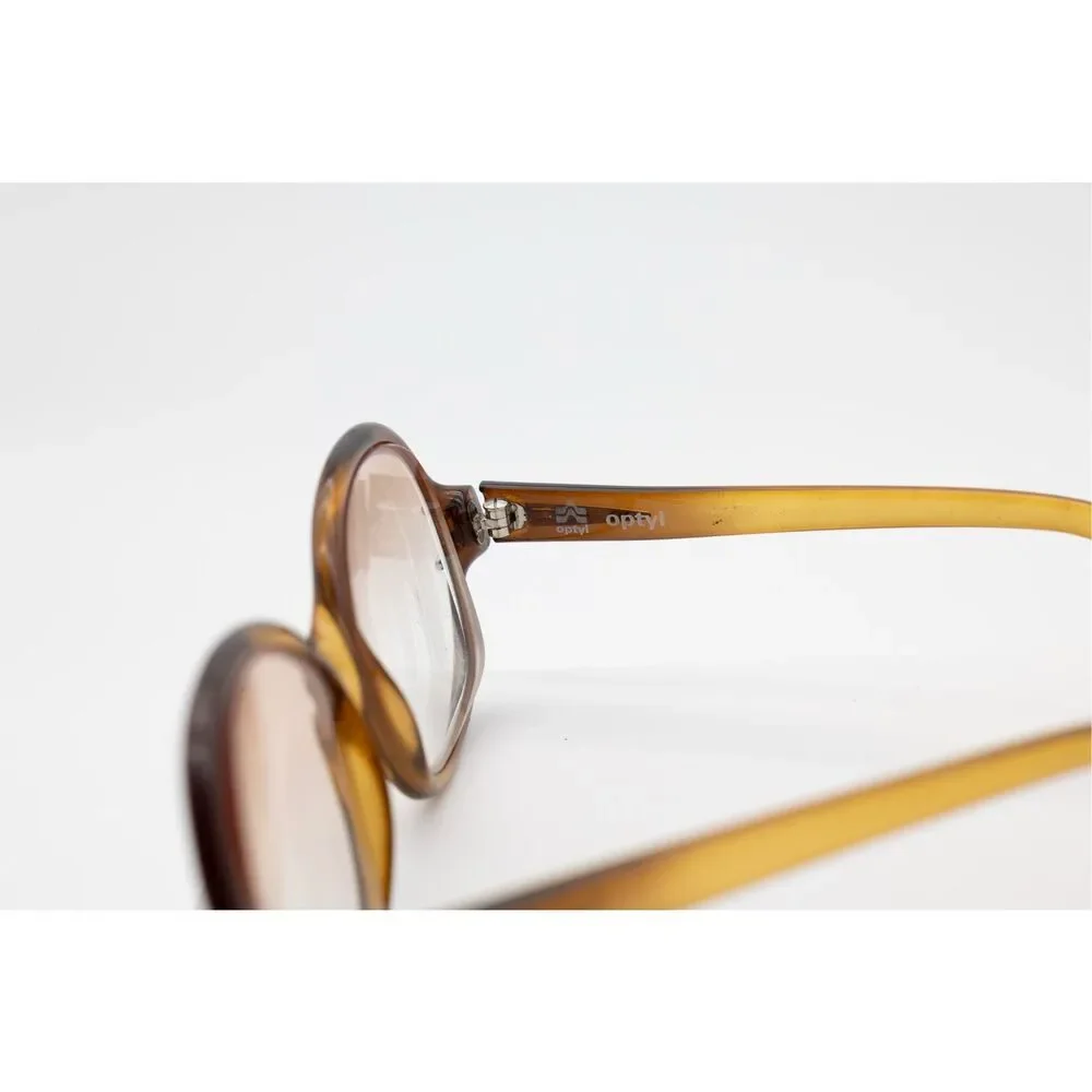 Vintage Optyl Germany Amber Tortoiseshell Eyeglasses‎ Retro 80s Optical Frames